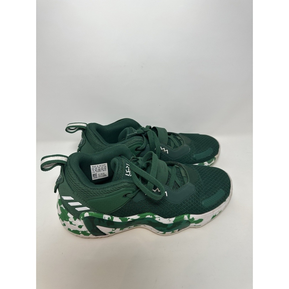 Adidas D.O.N. Issue 3 Basketball Mens GW7916 Dark‎ Green/White SZ 7